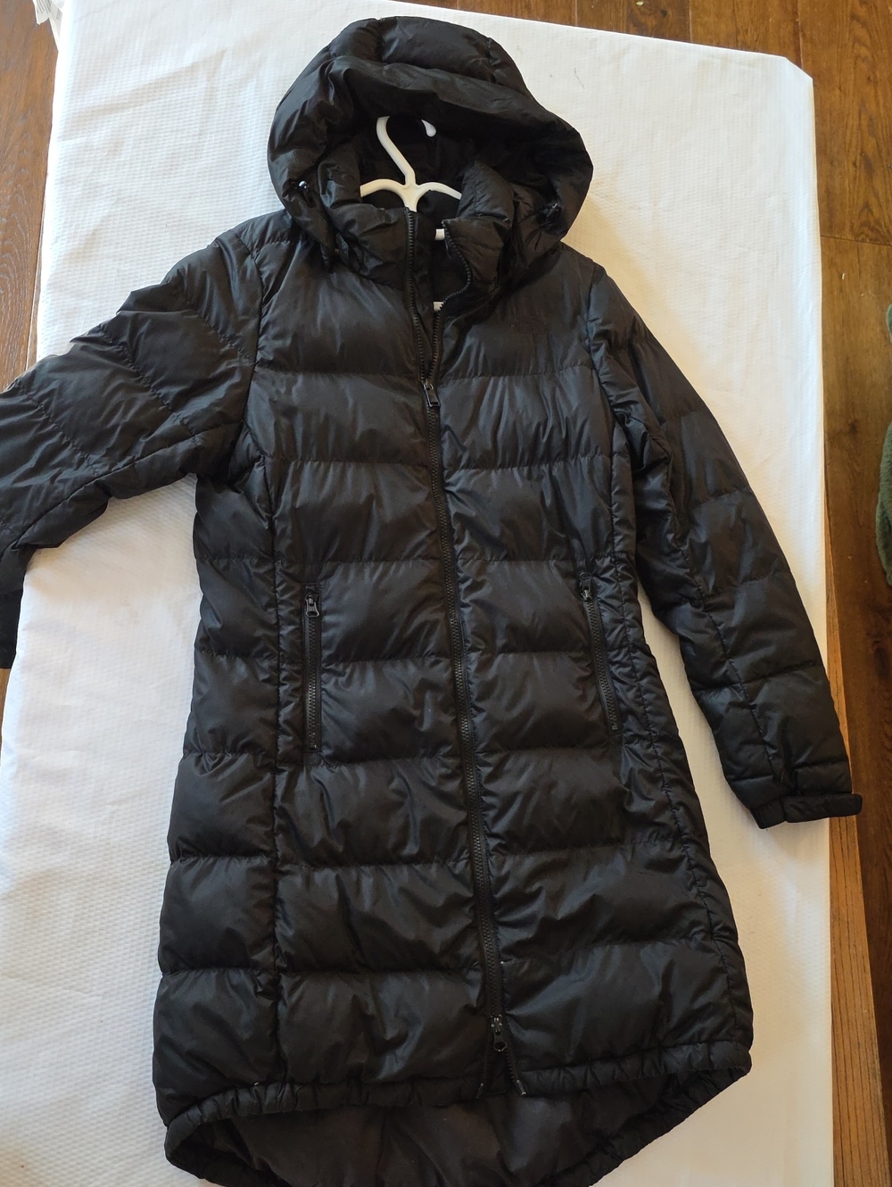 NORTH FACE long down filled puffy coat jacket  S